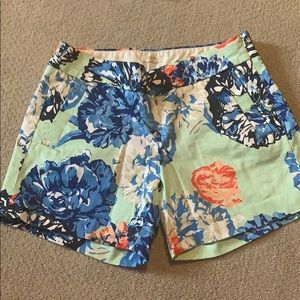 J Crew floral shorts size 2